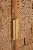 Teora Mango Wood Paper Rope Detail Four Door Sideboard