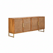 Teora Mango Wood Paper Rope Detail Four Door Sideboard