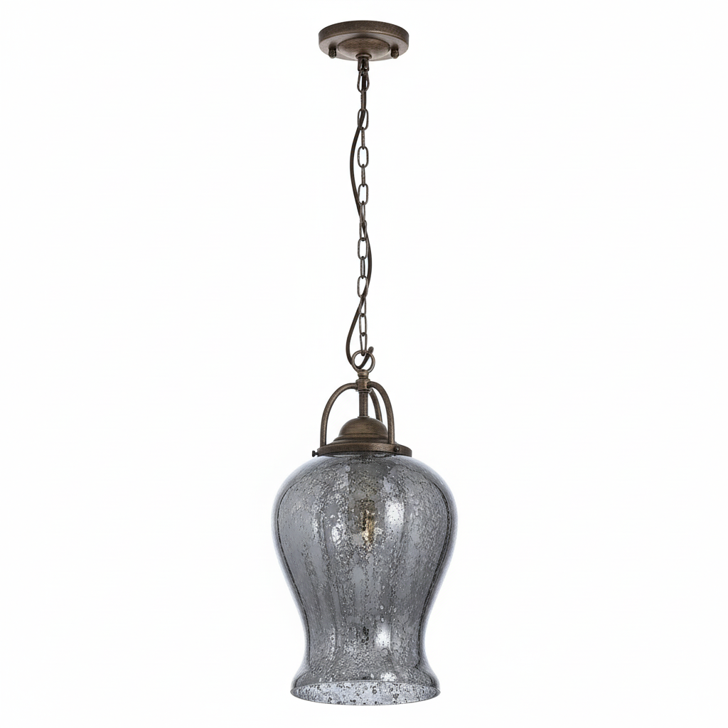 Terina Antique Silver Finish Pendant Light