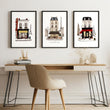 The Office Wall Art Paris Street Café Illustrations 