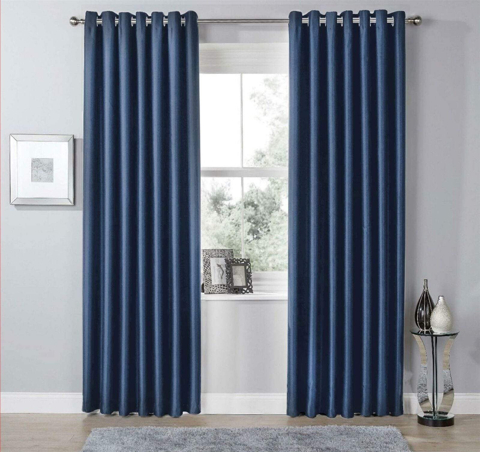 Thermal Blackout Room Darkening Curtains Energy Saving Light Blocking Panels in 12 Colours for Bedrooms and Living Rooms Multiple Sizes