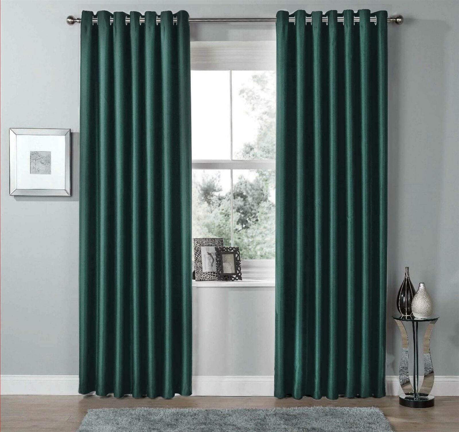 Thermal Blackout Room Darkening Curtains Energy Saving Light Blocking Panels in 12 Colours for Bedrooms and Living Rooms Multiple Sizes