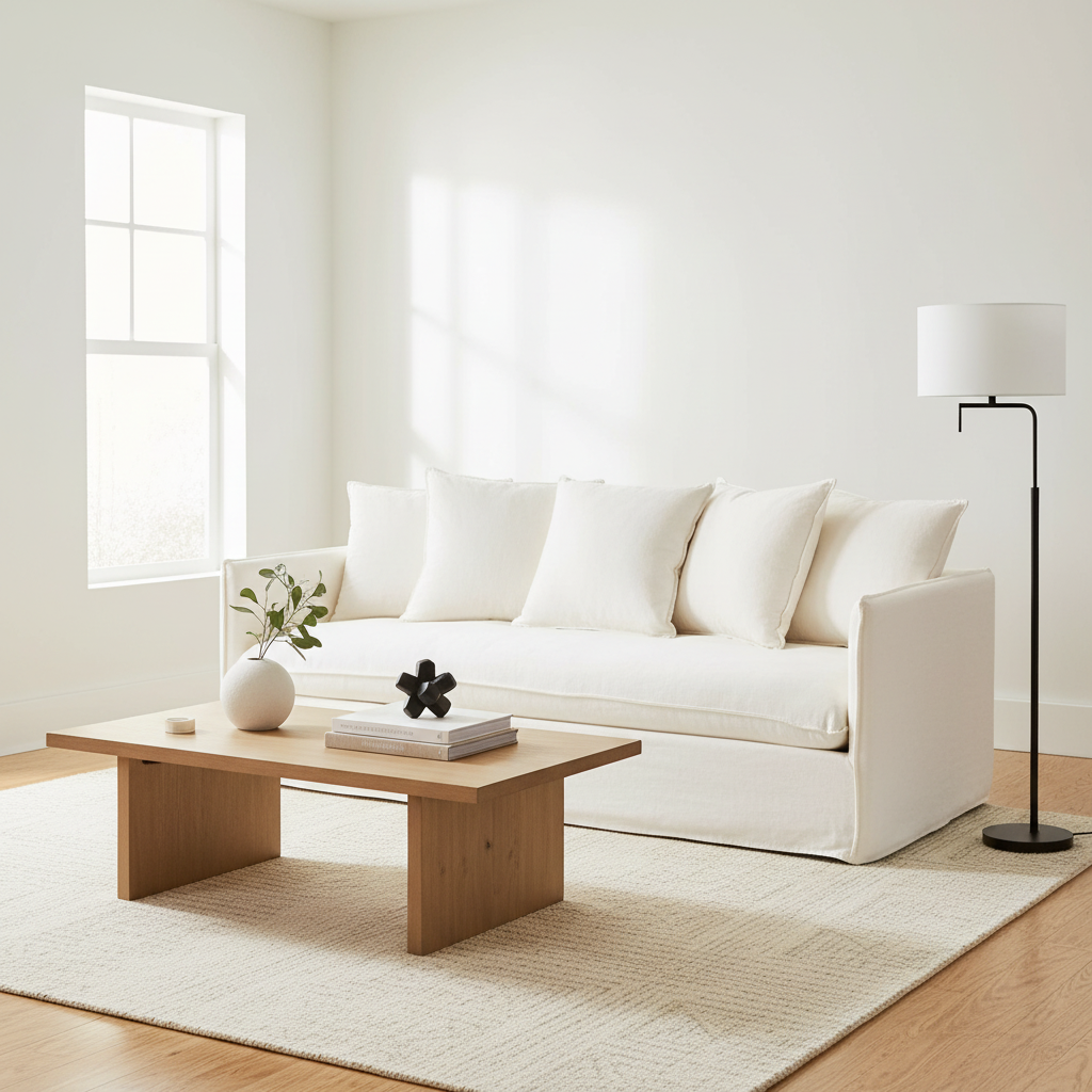 Antibes 3 Seat Cream Sofa