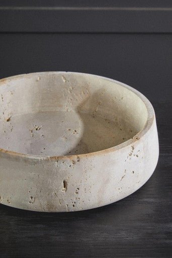 Tibor Travertine Bowl