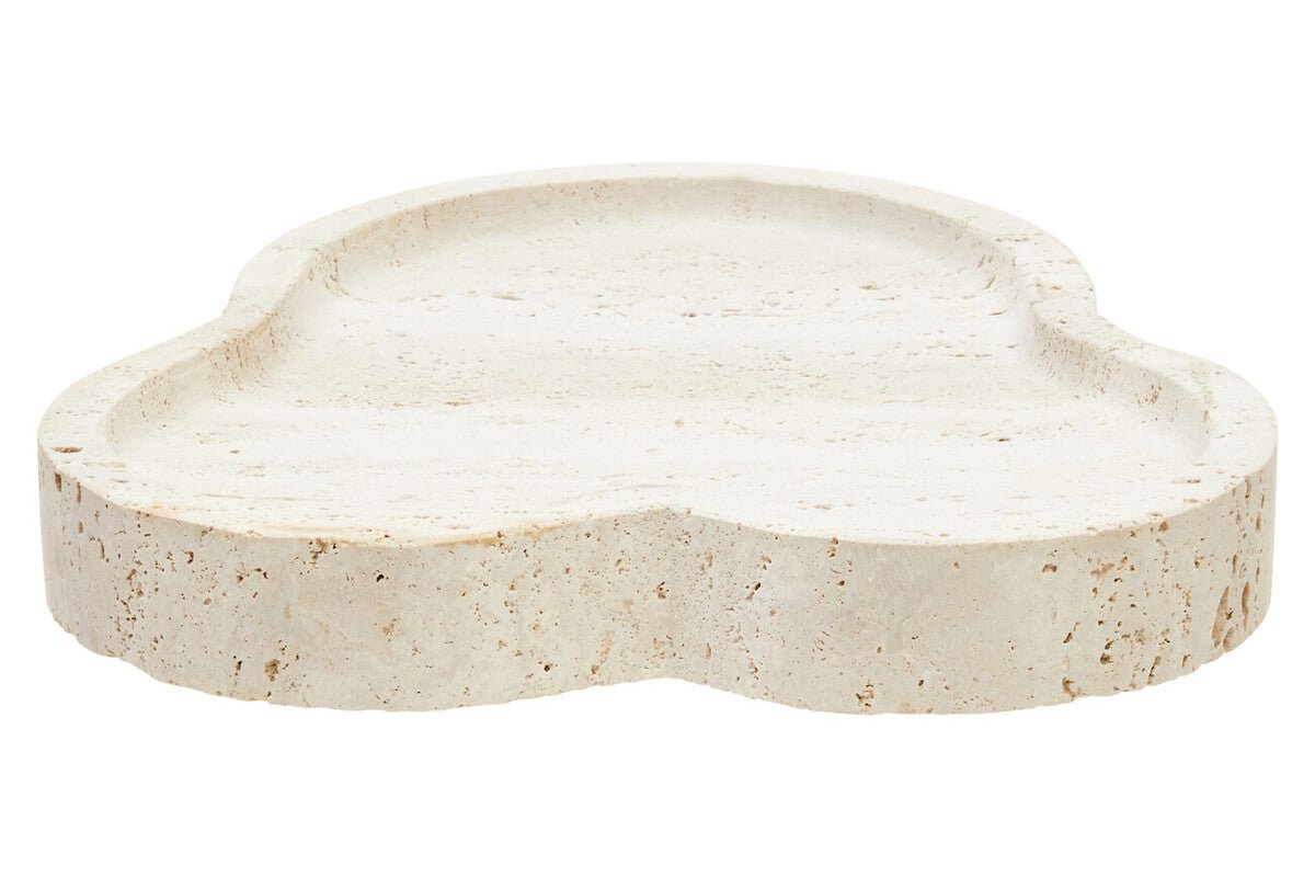 Tibor Travertine Irregular Tray