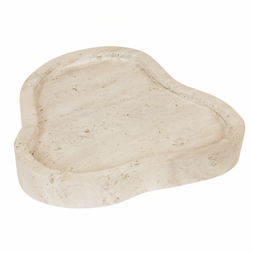 Tibor Travertine Irregular Tray