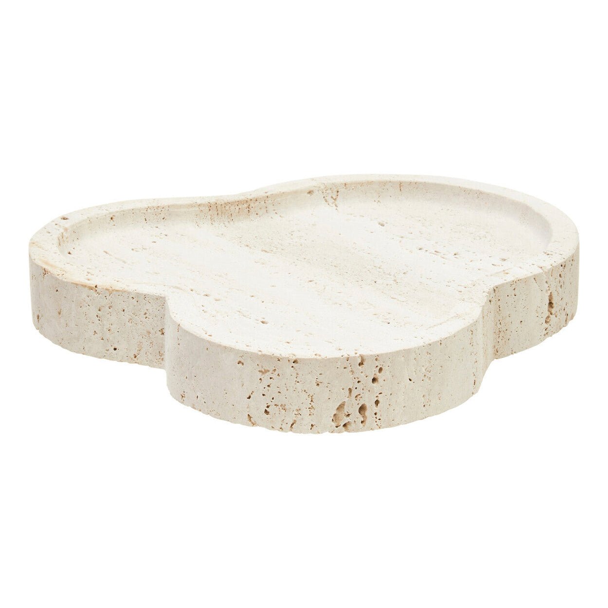 Tibor Travertine Irregular Tray