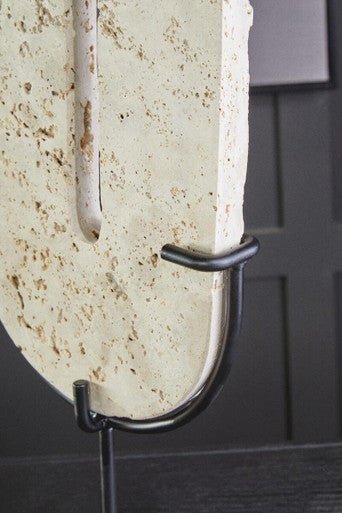 Tibor Travertine Large Sculpture