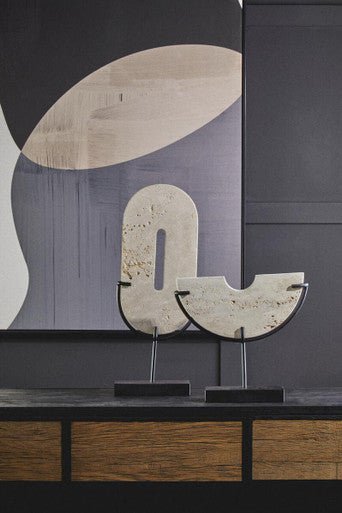 Tibor Travertine Large Sculpture