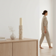 Tibor Travertine Small Candle Holder