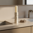 Tibor Travertine Small Candle Holder