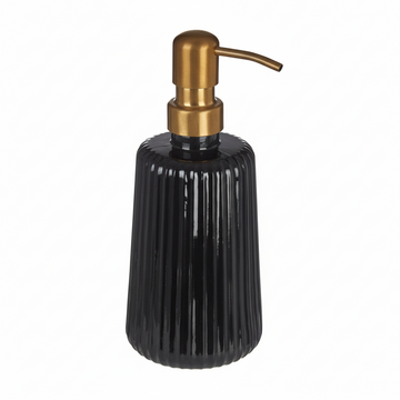 Ticino Brittany Black Glass Lotion Dispenser