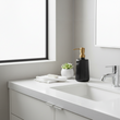 Ticino Brittany Black Glass Lotion Dispenser