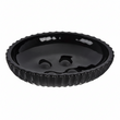 Ticino Brittany Black Glass Soap Dish