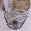 Tilpi Industrial Basket Table With Wood Lid