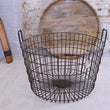 Tilpi Industrial Basket Table With Wood Lid