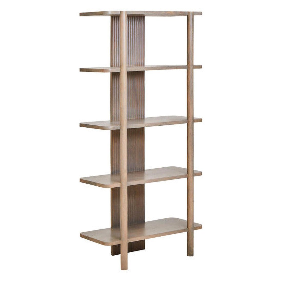 Torello 5 Tier Grey Mango Wood Shelf Unit