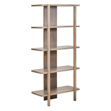 Torello 5 Tier Grey Mango Wood Shelf Unit