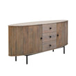 Torello Three Drawer Grey Mango Wood Sideboard