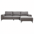 Toulon 3 Seat Grey Fabric Right Chaise Sofa