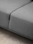 Toulon 3 Seat Grey Fabric Right Chaise Sofa