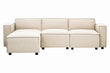 Toulouse Cream Fabric Armless Sofa.