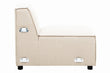Toulouse Cream Fabric Armless Sofa.
