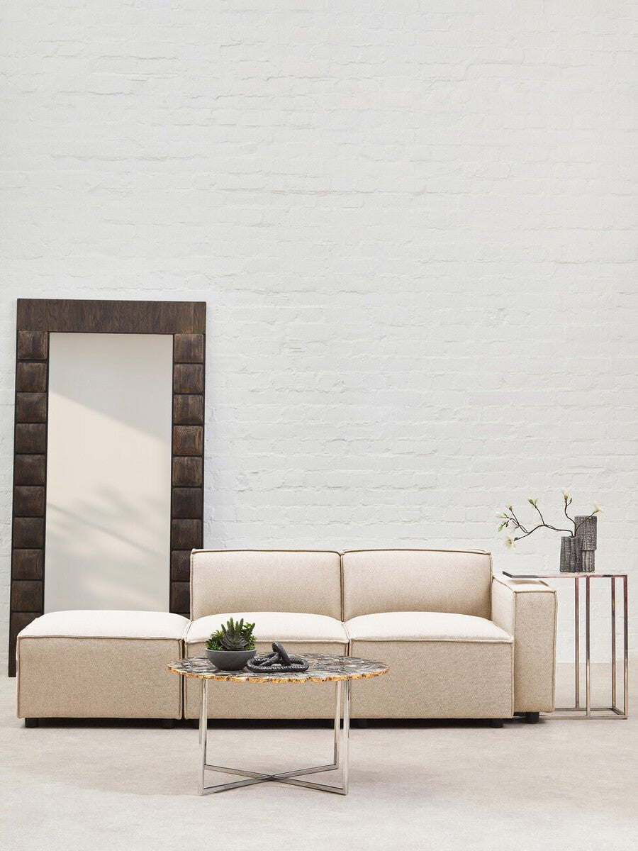 Toulouse Cream Fabric Left Arm Sofa