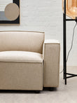 Toulouse Cream Fabric Left Arm Sofa