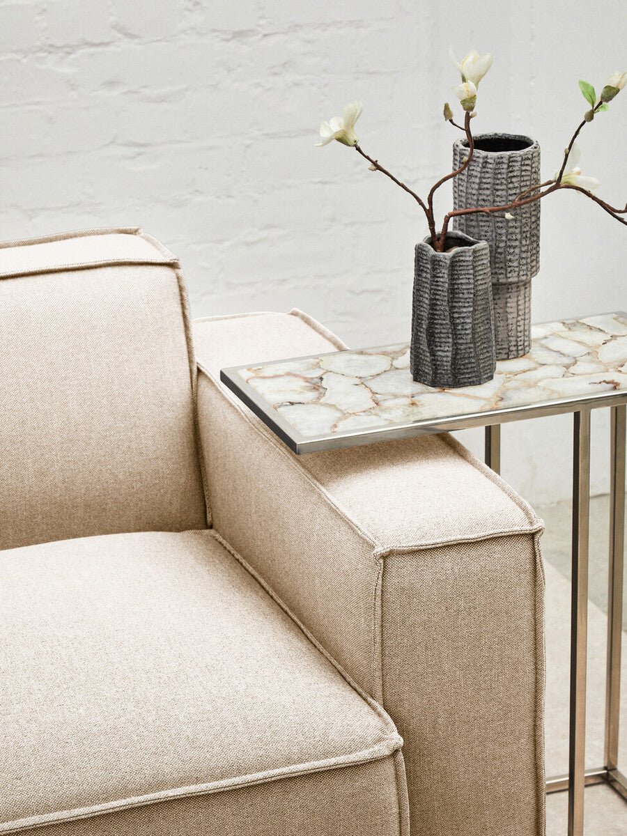 Toulouse Cream Fabric Left Arm Sofa