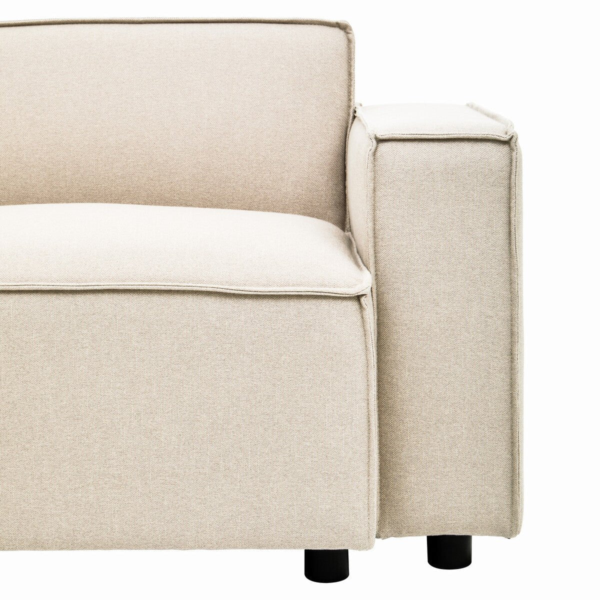 Toulouse Cream Fabric Left Arm Sofa