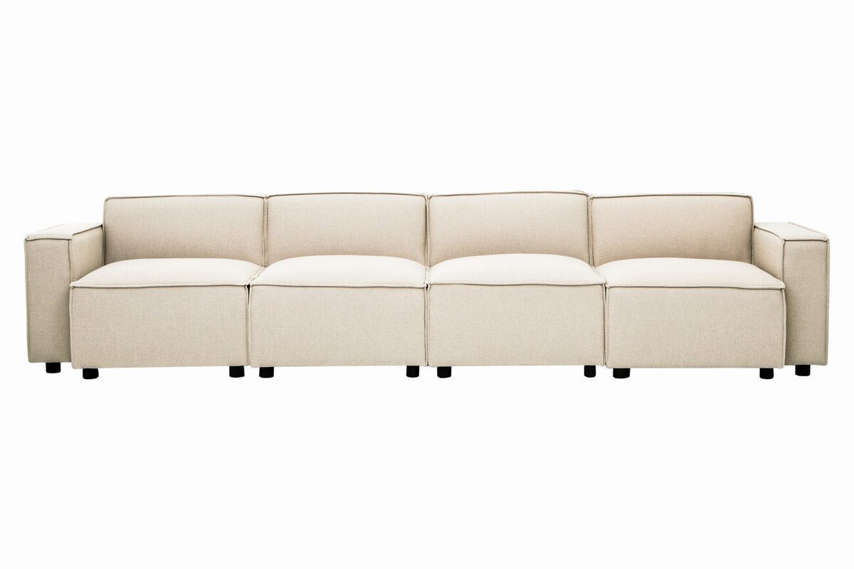 Toulouse Cream Fabric Left Arm Sofa