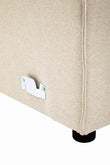 Toulouse Cream Fabric Left Arm Sofa