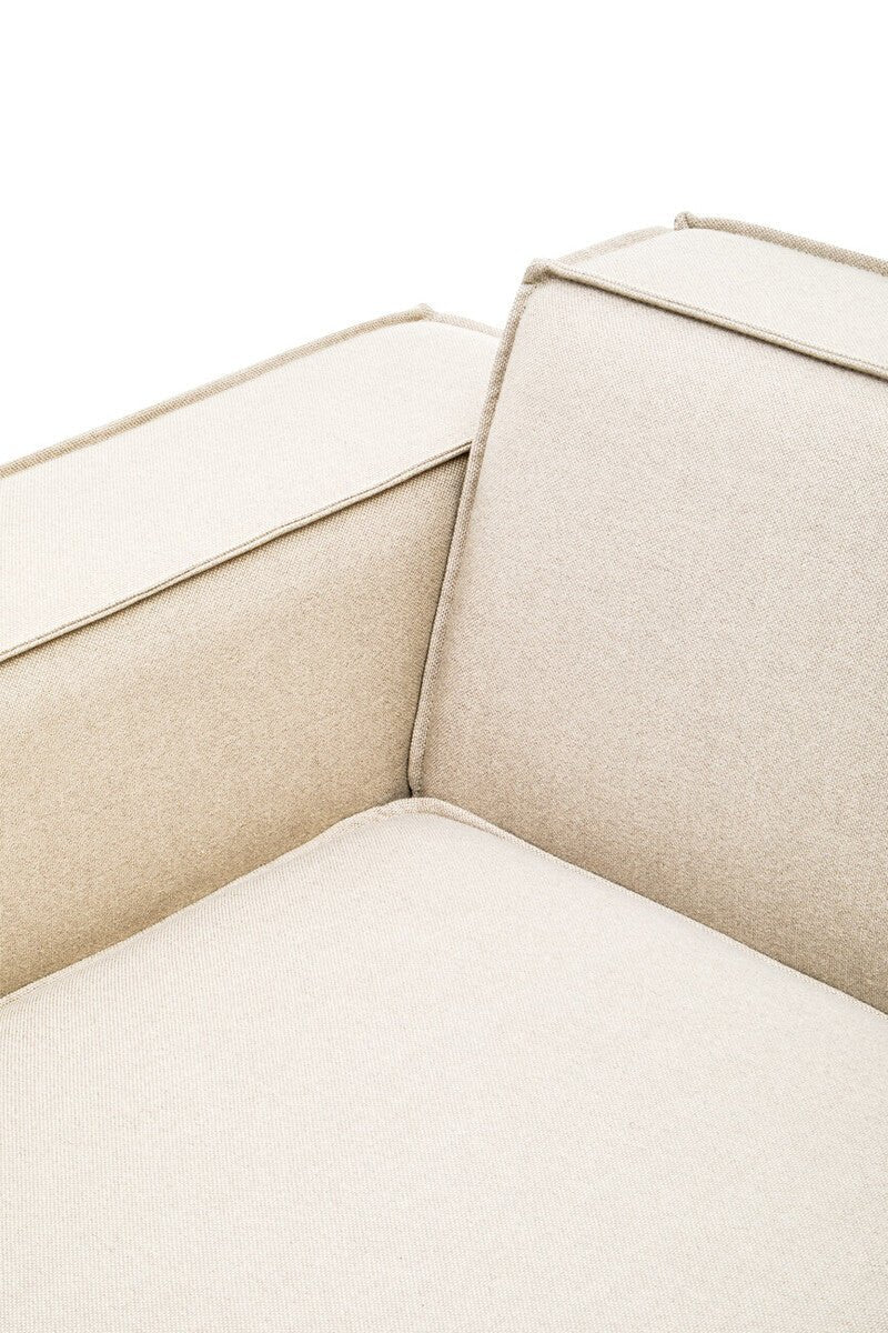 Toulouse Cream Fabric Right Arm Sofa