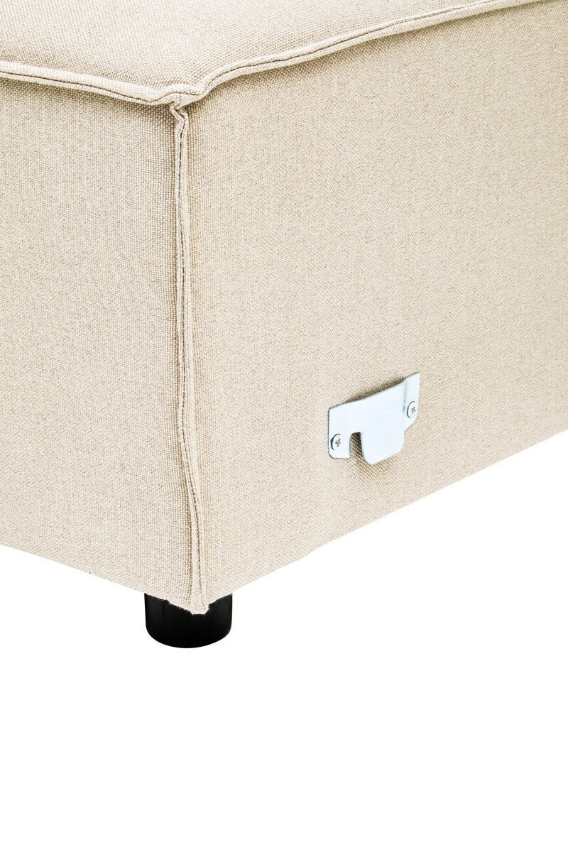 Toulouse Cream Fabric Right Arm Sofa