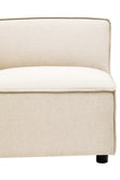 Toulouse Cream Fabric Right Arm Sofa