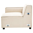 Toulouse Cream Fabric Right Arm Sofa