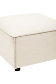 Toulouse Cream Fabric Sofa Ottoman