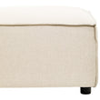 Toulouse Cream Fabric Sofa Ottoman