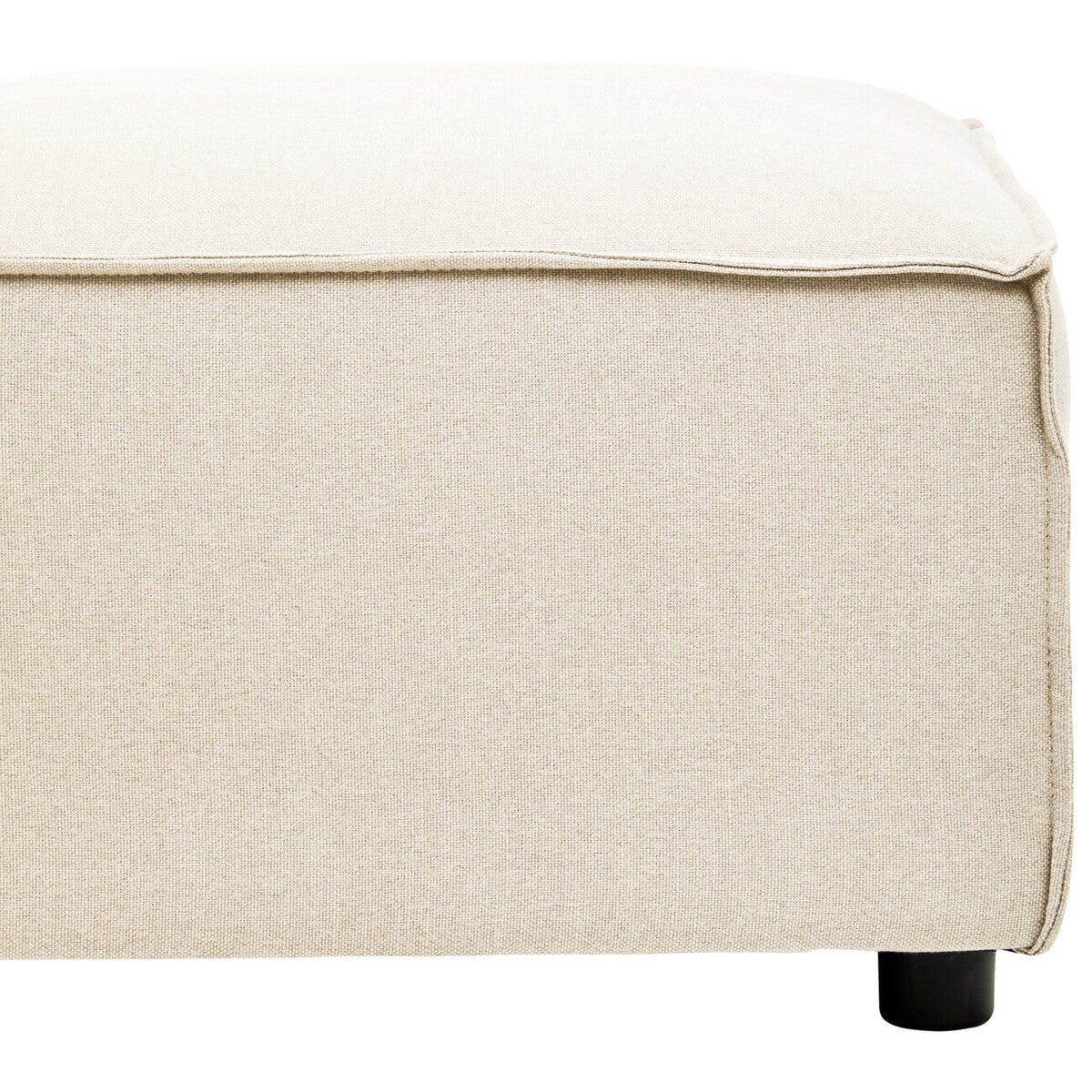 Toulouse Cream Fabric Sofa Ottoman