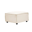 Toulouse Cream Fabric Sofa Ottoman