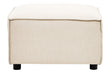 Toulouse Cream Fabric Sofa Ottoman