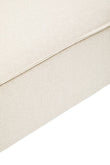 Toulouse Cream Fabric Sofa Ottoman