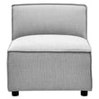 Toulouse Grey Fabric Armless Sofa