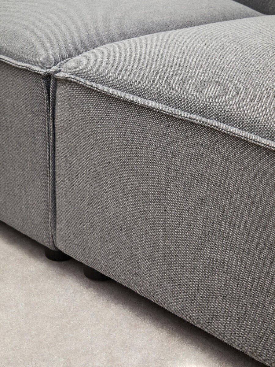 Toulouse Grey Fabric Left Arm Sofa
