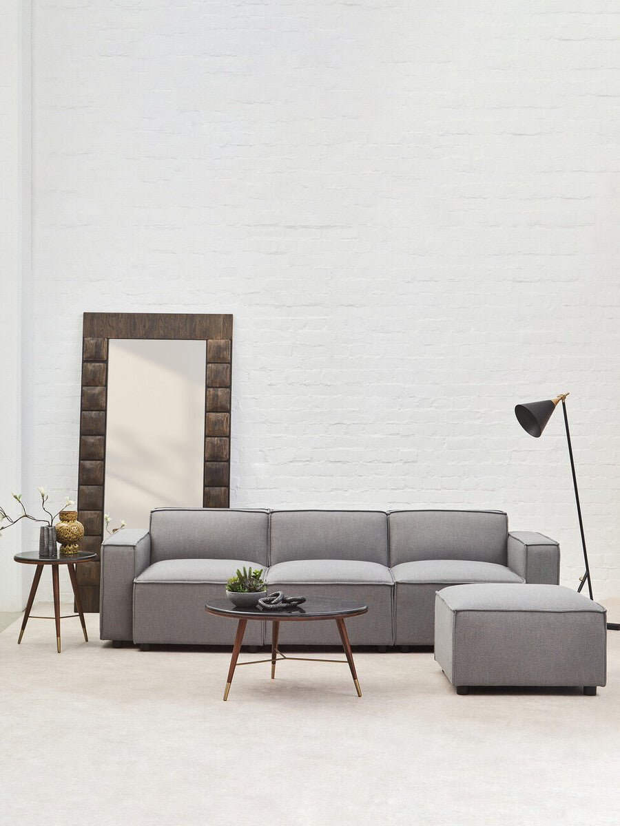 Toulouse Grey Fabric Left Arm Sofa