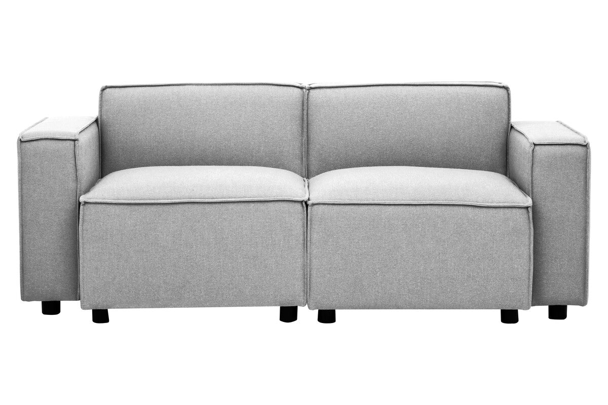 Toulouse Grey Fabric Left Arm Sofa