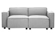 Toulouse Grey Fabric Right Arm Sofa