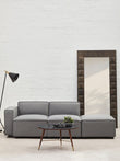 Toulouse Grey Fabric Right Arm Sofa