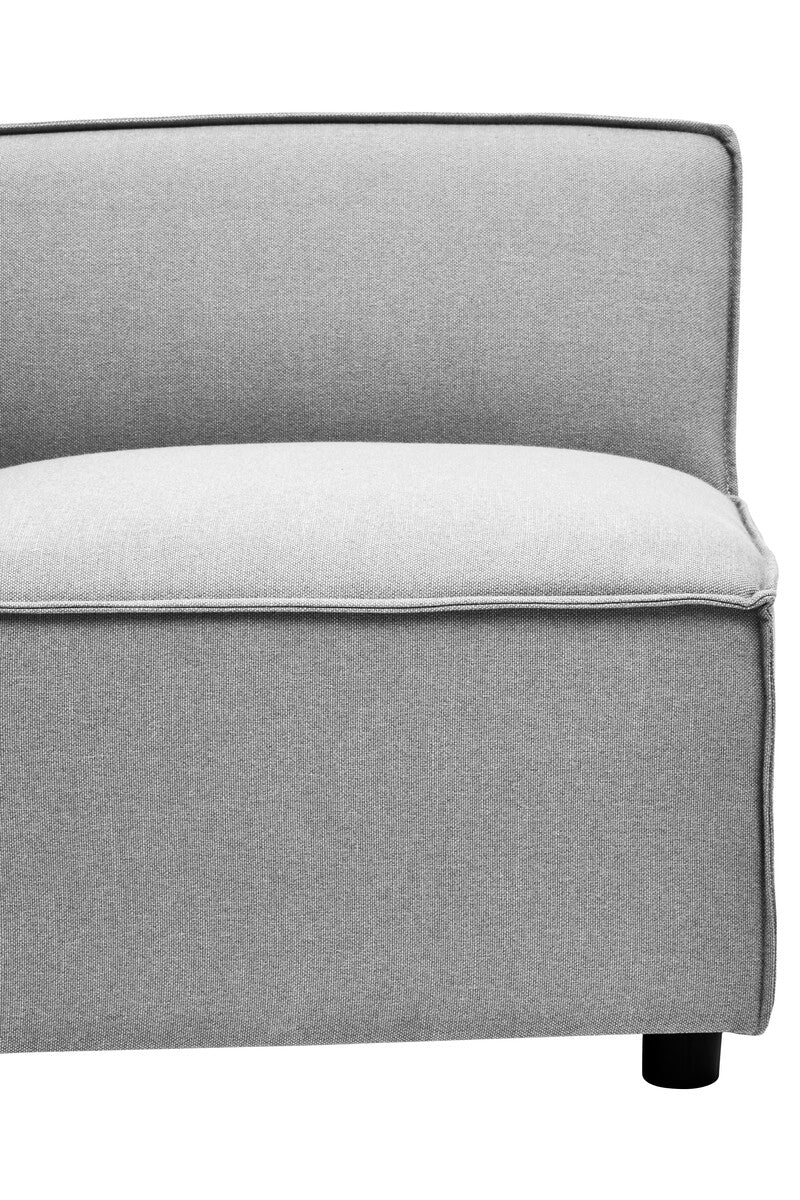 Toulouse Grey Fabric Right Arm Sofa